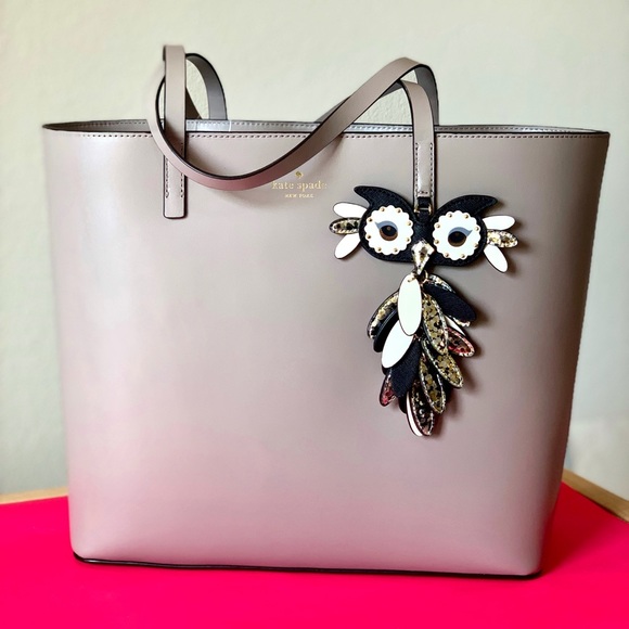 Kate Spade Owl Little Len Leather Tote - Picture 2 of 8